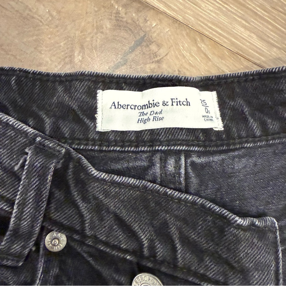 Black High Rise Crossover Jeans - Picture 5 of 9